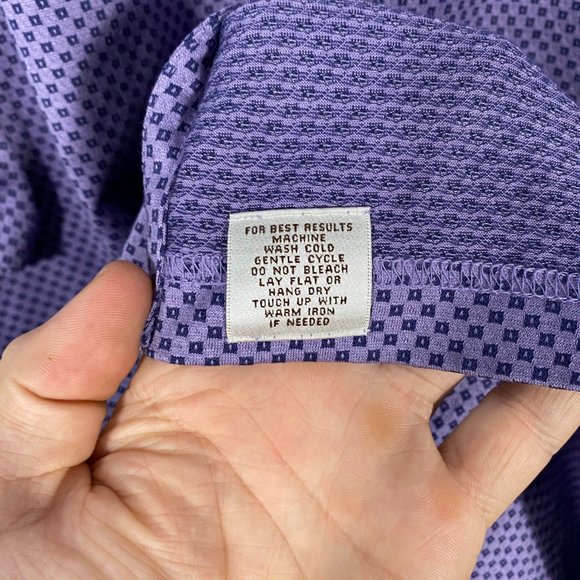 Peter Millar Summer Comfort Purple Golf Polo Size XL - Picture 3 of 4